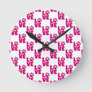Süße dekorative Uhr für Haustierliebhaber für das 