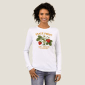 Süße Delaware-Erdbeere Botanisch Tri-Blend Shirt (Vorderseite voll)