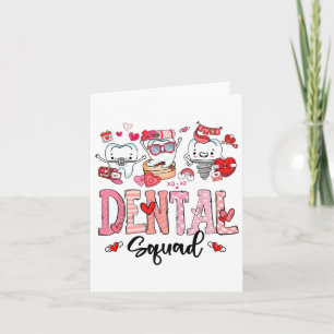 Süße Dentalsquad Frohes Valentinstag  Karte