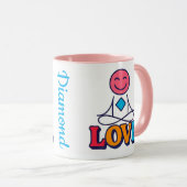 Süsse der Diamond-Liebe Tasse (VorderseiteRechts)