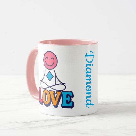 Süsse der Diamond-Liebe Tasse (Vorderseite Links)