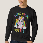 Süsse der dritten Klasse Einhornmaske zurück zu Sc Sweatshirt (Vorderseite)