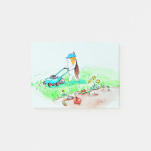 Süsse der Guinea Gießen des Gartenmalers Post-it Klebezettel