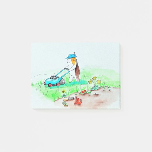 Süsse der Guinea Gießen des Gartenmalers Post-it Klebezettel (Vorderseite)