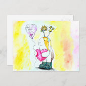 Süsse der Guinea Pig wird bald gut Illustration Postkarte (Vorne/Hinten)