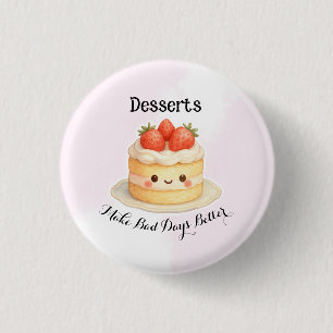Süße Dessert-Button-Nadel Button