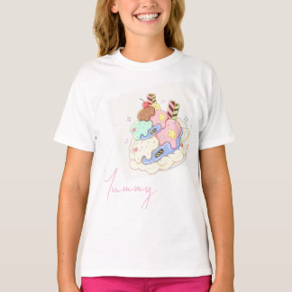 Süße Dessert-Illustrationen Tragetasche T-Shirt