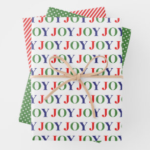 Süße Dezember-Winterferienzeit-Joy-Wortkunst Geschenkpapier Set