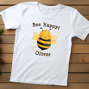 Süße dicke Hummel "Bee Happy" Kleinkind T-shirt