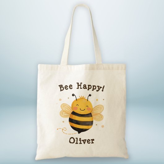 Süße dicke Hummel "Bee Happy" Tragetasche