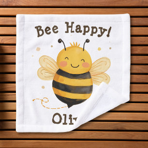 Süße dicke Hummel "Bee Happy"  Waschlappen