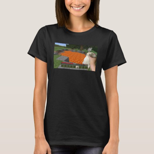 Süße dicke Ratte wird gegriffen Meme T-Shirt (Vorderseite)