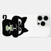 Süße dicke schwarze Katze Case-Mate iPhone Hülle (Rückseite (Horizontal))