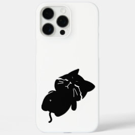 Süße dicke schwarze Katze iPhone 16 Pro Max Hülle