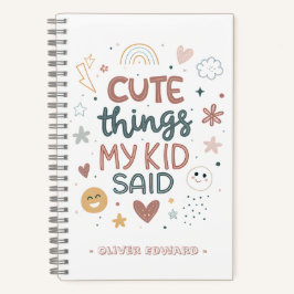 Süße Dinge, die mein Kind gesagt hat Spielerische  Notizblock