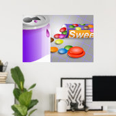 Süße Dinge Poster (Heimbüro)