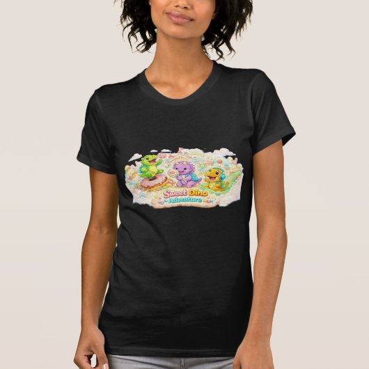 Süße Dino-Abenteuer T-Shirt (Vorderseite)