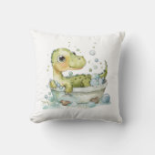 Süße Dino-Badezeit Kissen (Vorderseite)