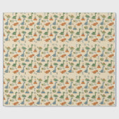 Süße Dino-Geschenkpapier Geschenkpapier (Flach)