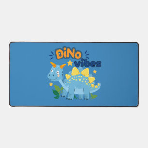 Süße Dino Vibes Blaue Stegosaurus-Schreibtischmatt Schreibtischunterlage