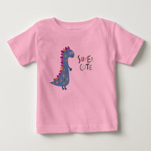 Süsse Dinosaur Baby T - Shirt (Vorderseite)