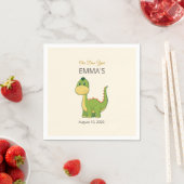 Süße Dinosaurier-1.-Geburtstagsfeier Servietten (Beispiel)