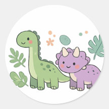Süße Dinosaurier-Aufkleber