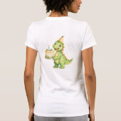 Süße Dinosaurier Geburtstagsfeier T-Shirt (Rückseite)