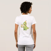 Süße Dinosaurier Geburtstagsfeier T-Shirt (Schwarz voll)