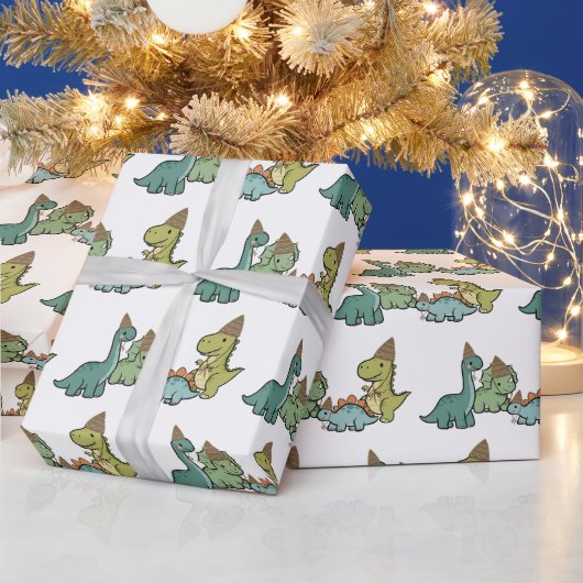 Süße Dinosaurier-Geschenkpapier Geschenkpapier (Feiertage)