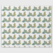 Süße Dinosaurier-Geschenkpapier Geschenkpapier (Flach)