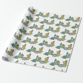 Süße Dinosaurier-Geschenkpapier Geschenkpapier (Ungerollt)