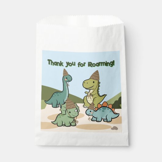 Süße Dinosaurier-Geschenktüten Geschenktütchen (Vorderseite)