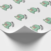 Süße Dinosaurier-Geschenkverpackung Geschenkpapier (Ecke)