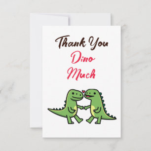 Süße Dinosaurier-Hochzeit Danke schön