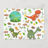 Süße Dinosaurier Postkarte (Vorderseite)