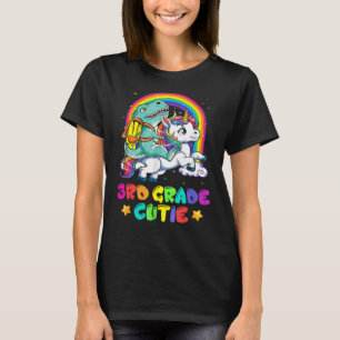 Süsse Dinosaurier Reiten Einhorn Zurück nach SC T-Shirt