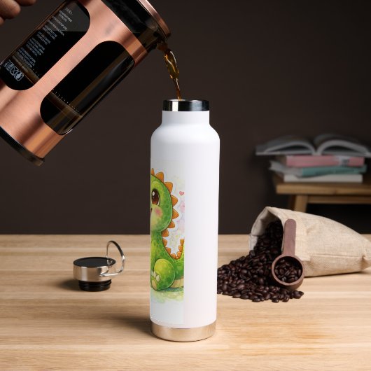 Süße Dinosaurier-Wasserflasche Trinkflasche (Kaffee)