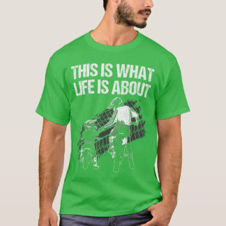 Süße Dirt Bike Kunst für Männer Vater Dirtbike Mot T-Shirt