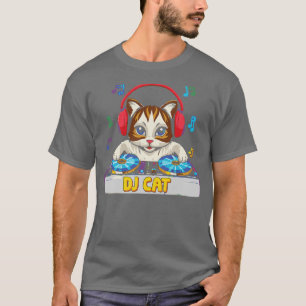 Süße DJ Katze T-Shirt