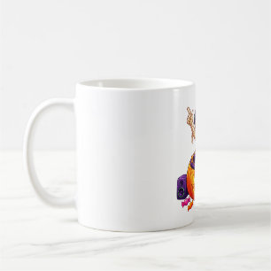 Süße DJ-Mumie-Kürbis-Plattenspieler Halloween Kaffeetasse