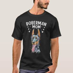 Süße Doberman Dobie Mama Frauen Mädchen Mutter Dob T-Shirt