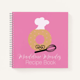 Süße Donut-Bäcker-Rezepte Kinder Notizbuch