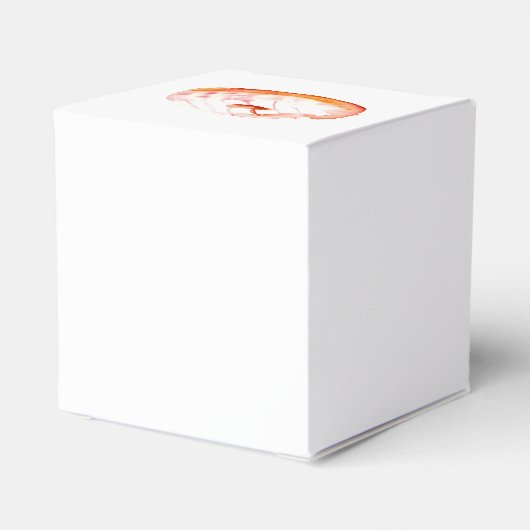 Süße Donut mit rosa Glas. Geschenkschachtel (Rückseite)