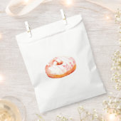 Süße Donut mit rosa Glas. Geschenktütchen (Ausgeschnitten)