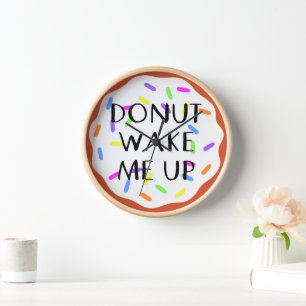 Süße Donut-Uhr Uhr