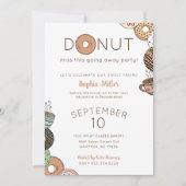 Süße Donuts Abschiedsparty-Einladung Einladung (Vorderseite)