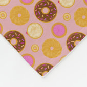 Süße Donuts-Decke Fleecedecke (Ecke)