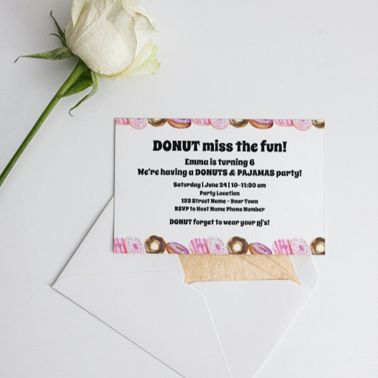 Süße Donuts Einladung