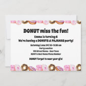 Süße Donuts Einladung (Vorderseite)